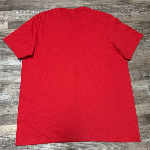 Adidas Red Men's Graphic T-Shirt The Ultimate Tee Logo Shirt Short Sleeve XL - Picture 3 of 6